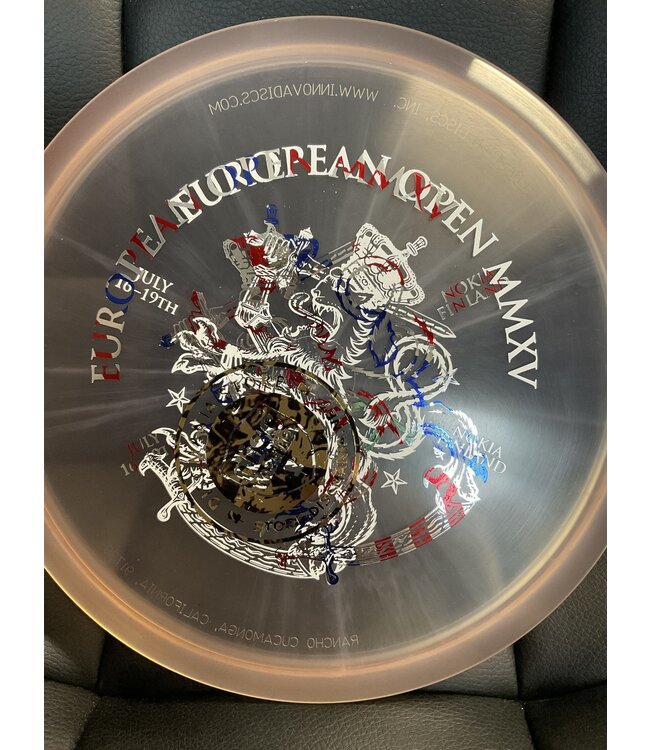 Discmania Innova Champion VRoc3 Peach 177g 2015 European Open MMXV Lion and Sword Stamp Double Stamp (1167)