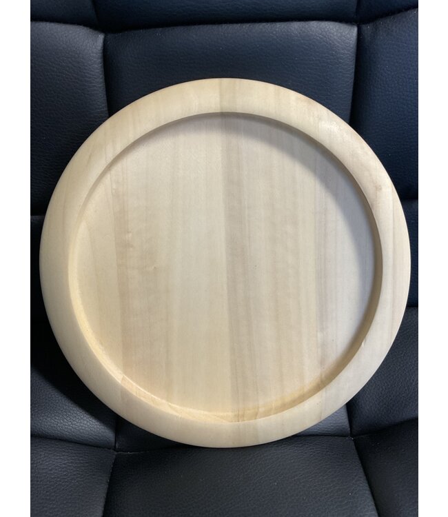 Wooden Disc Signed Paul Ulibarri (1190)