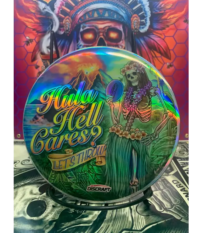 Discraft Discraft Buzzz MINI Full Foil Michael Barnard Hula Hell Cares? Let’s Throw #23 of 50 (1221)