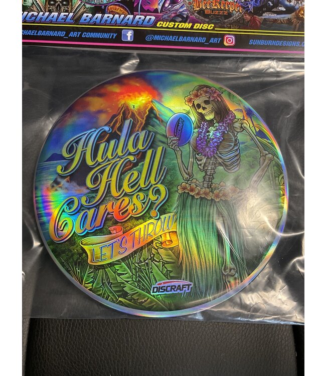 Discraft Discraft Buzzz MINI Full Foil Michael Barnard Hula Hell Cares? Let’s Throw #23 of 50 (1221)