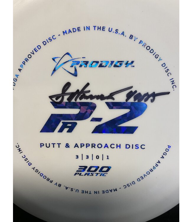 Prodigy Prodigy 300 PA-2 White 174g Stock Stamp GT Hancock SIGNED (1243)