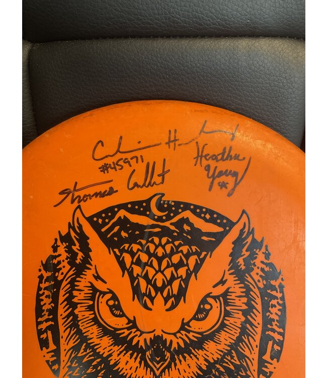 Dynamic Discs Dynamic Discs Classic Blend Warden Orange 174g USED SIGNED Calvin Heimberg, Heather Young, Thomas Gilbert (1244)