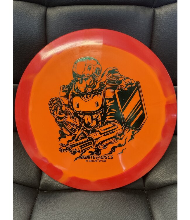 Infinite Discs Infinite Discs Halo Czar Orange/Red 173-175g Infinite VIP #81 Cyborg Stamp (1505)