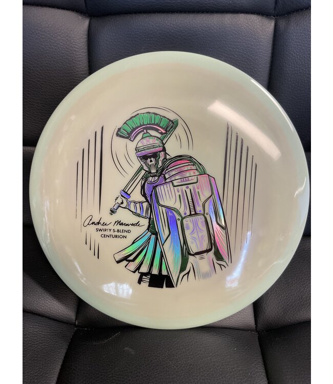 Infinite Discs Infinite Discs Swirly S-Blend Centurion Green 177g Andrew Marwede 2021 Stamp (1260)