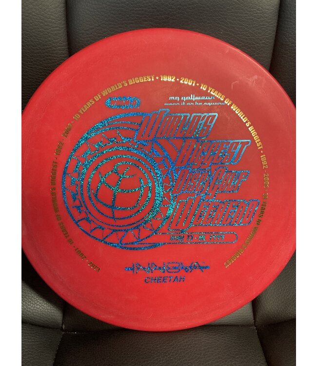 Innova Innova DX Cheetah Red 170g World Biggest Disc Golf Weekend 1999 (1294)
