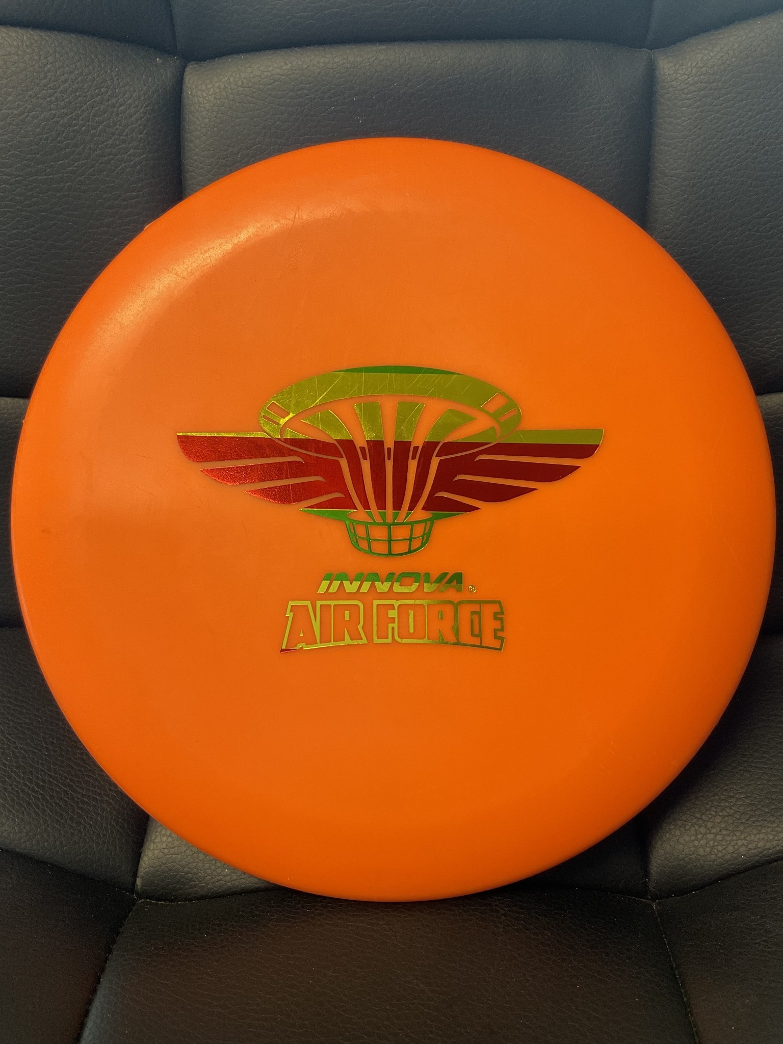 Discmania D-Line P2 Orange Penned 175g Innova Air Force Stamp