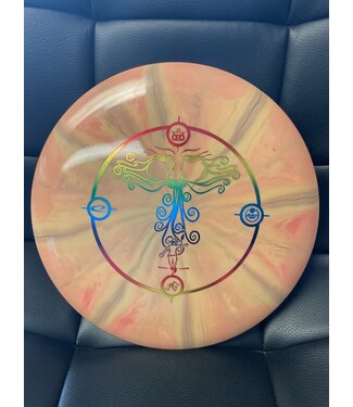 Dynamic Discs Dynamic Discs Fuzion Burst Escape Orange Swirl 175g Trilogy Stamp