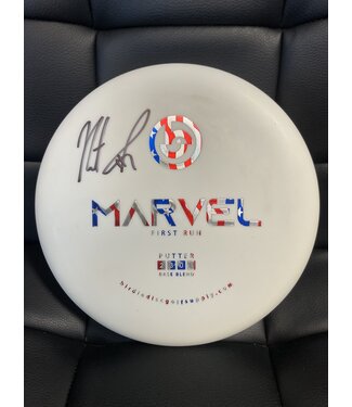 Birdie Disc Golf Birdie Base Blend Marvel White 174g First Run Nate Sexton SIGNED (884)