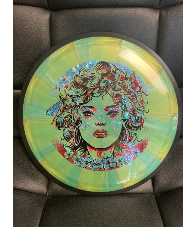 MVP Disc Sports MVP Plasma Servo Green Swirl 166g DFX WoodNymph July 2024 Stamp (1313)