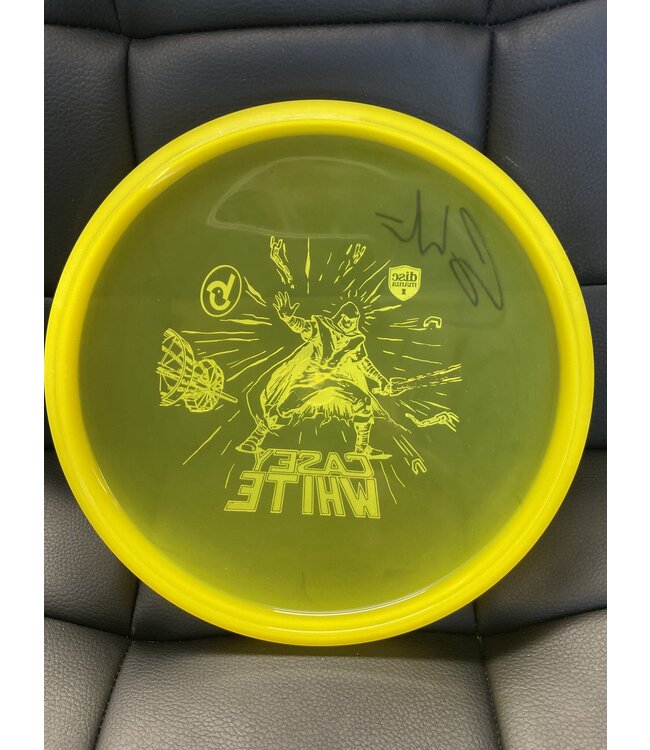 Discmania Discmania Active Premium Sensei Yellow 174g Casey White/Birdie Disc Golf Signature Stamp SIGNED (270)