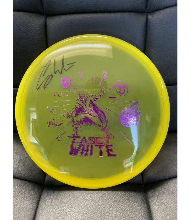 Discmania Discmania Active Premium Sensei Yellow 174g Casey White/Birdie Disc Golf Signature Stamp SIGNED (270)