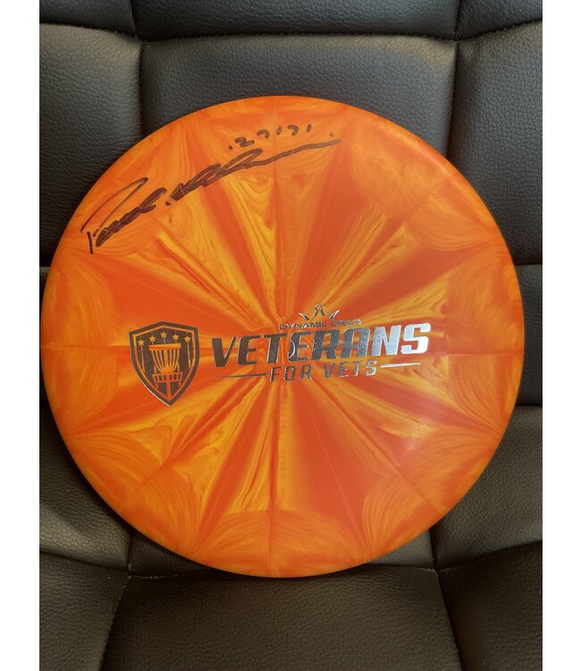 Dynamic Discs Dynamic Discs Prime Burst Warden Orange 174g Veterans For Vets SIGNED Paul Ulibarri (1518)