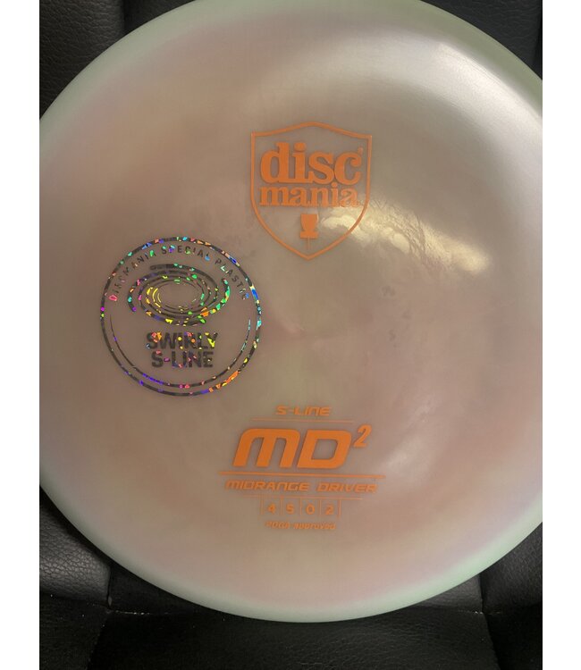 Discmania Discmania Swirly S-Line MD2 Pink/Green 180g Special Edition Stamp Innova Made (1526)