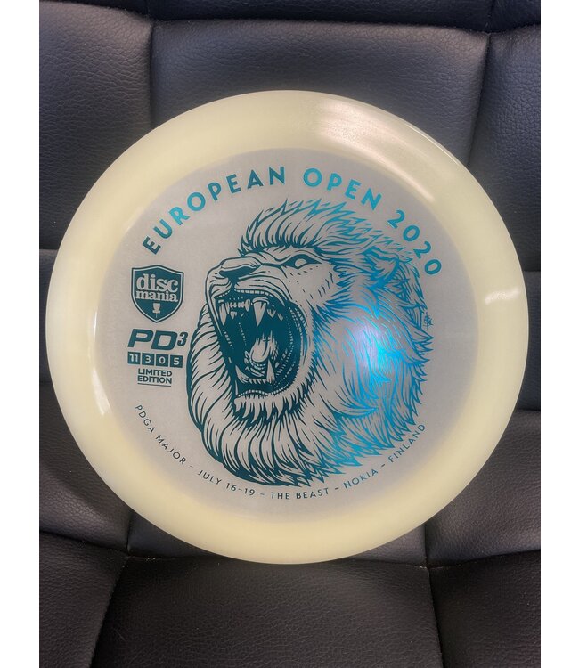 Discmania Discmania Glow C-Line PD3 White 177g European Open 2020 Innova Made OOP (1533)