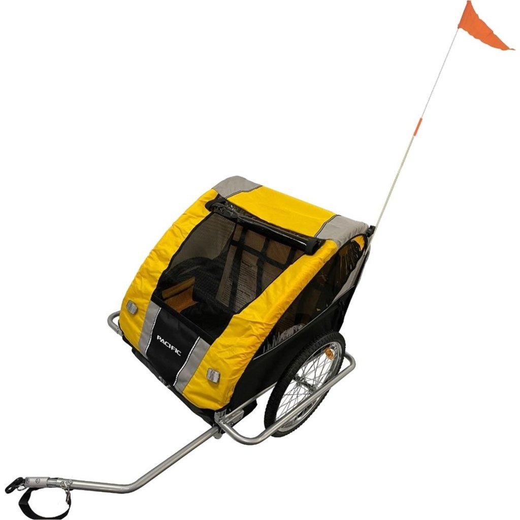 Pacific Pacific Double Kids Trailer - Yellow/Black