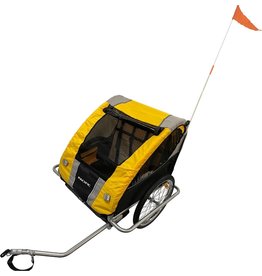 Pacific Pacific Double Kids Trailer - Yellow/Black