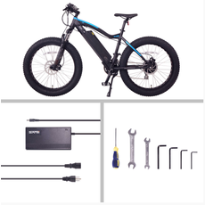 NCM NCM Aspen Fat Electric Bike E-Bike 48v 13Ha 250W 624Wh (Black 26)