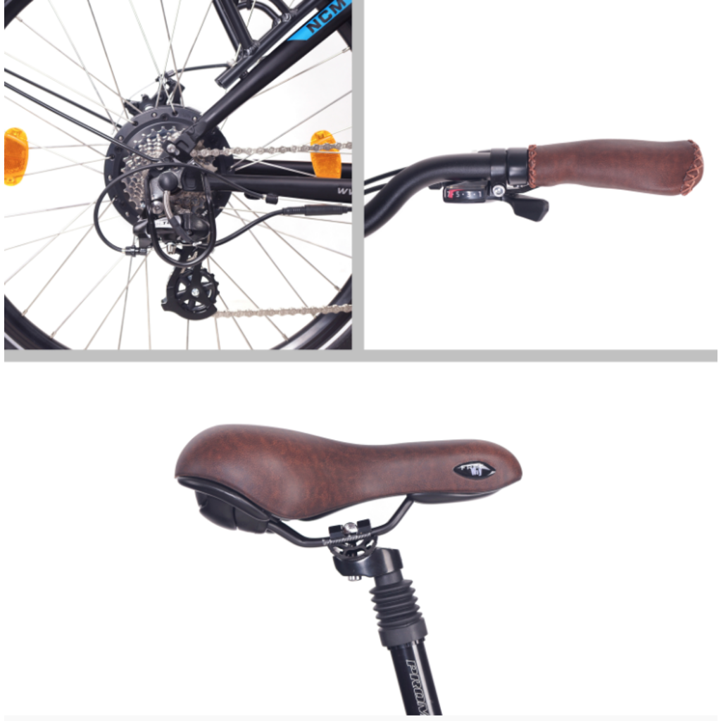 NCM Milano T3S Step Trekking E-Bike, 28' City-Bike, 250W, 48V 12Ah 576Wh Battery