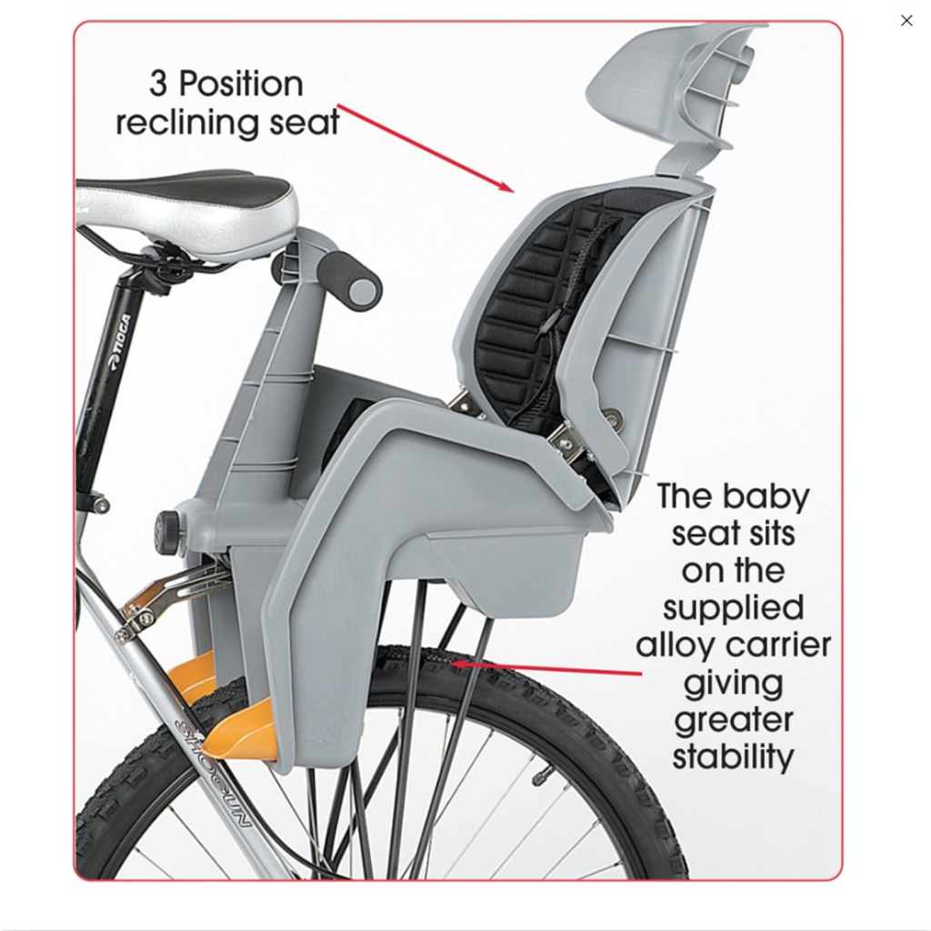 BC Bikecorp Beto delux Baby Seat W/Disc Rack