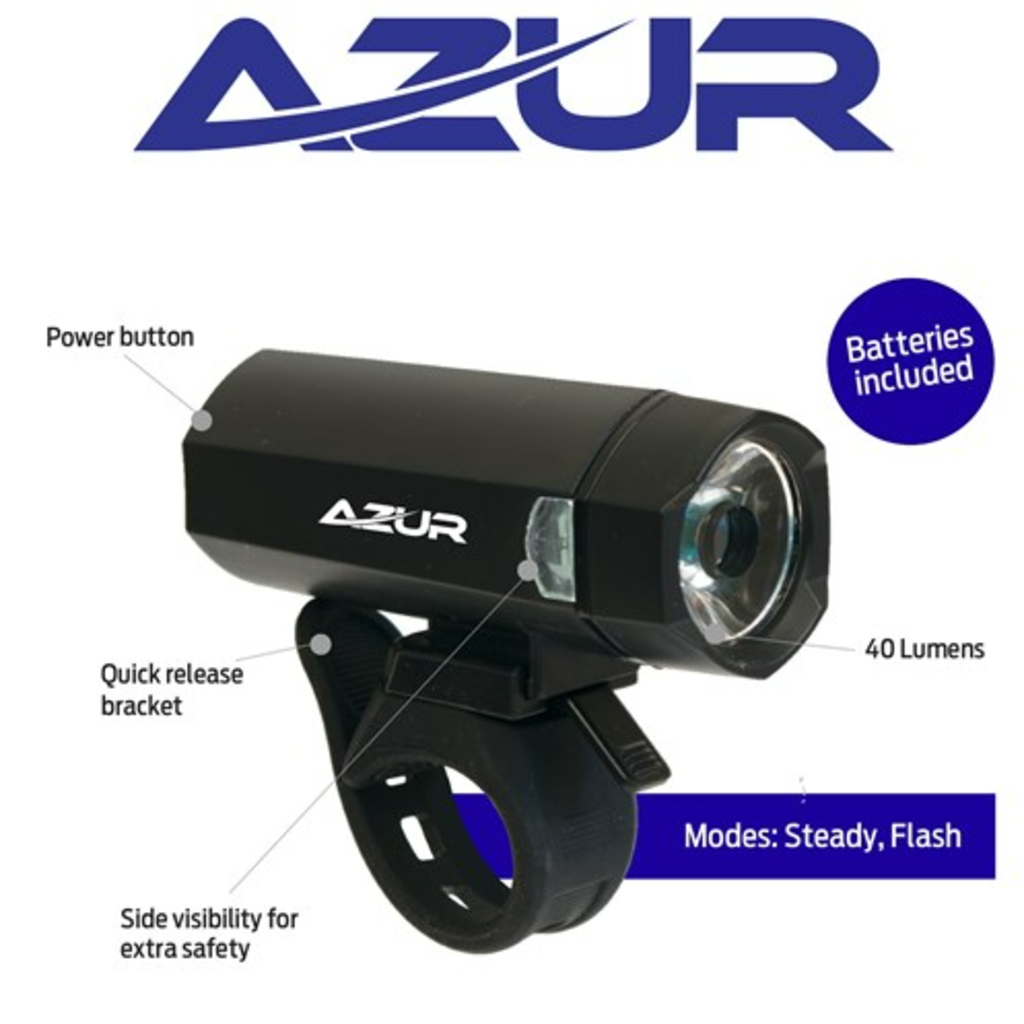 Azur Azur Headlight 40 Lumen (AAA Batteries Inc)