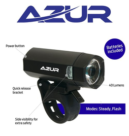 Azur Azur Headlight 40 Lumen (AAA Batteries Inc)