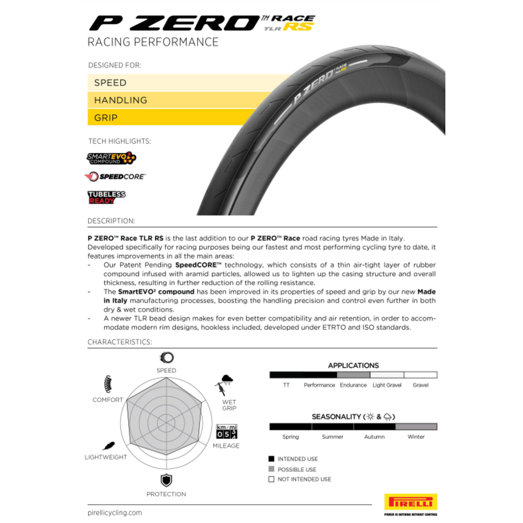 Pirelli P Zero Race TLR RS