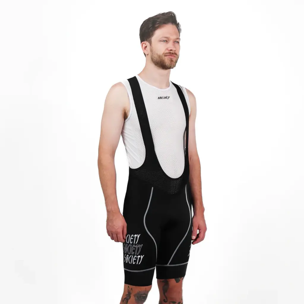 Society Society Mens Omni HyperStack Bib Shorts (Black)
