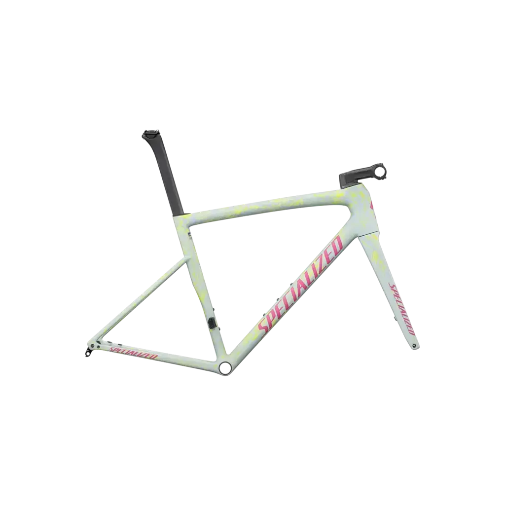 2025 Specialized Tarmac SL8 Pro Frameset Satin Ion Metallic / Sea Foam Strata / Rebel Pink Size 58