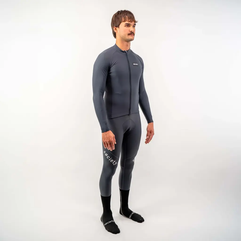 Society Society Mens Vision Thermal Jersey (Graphite)