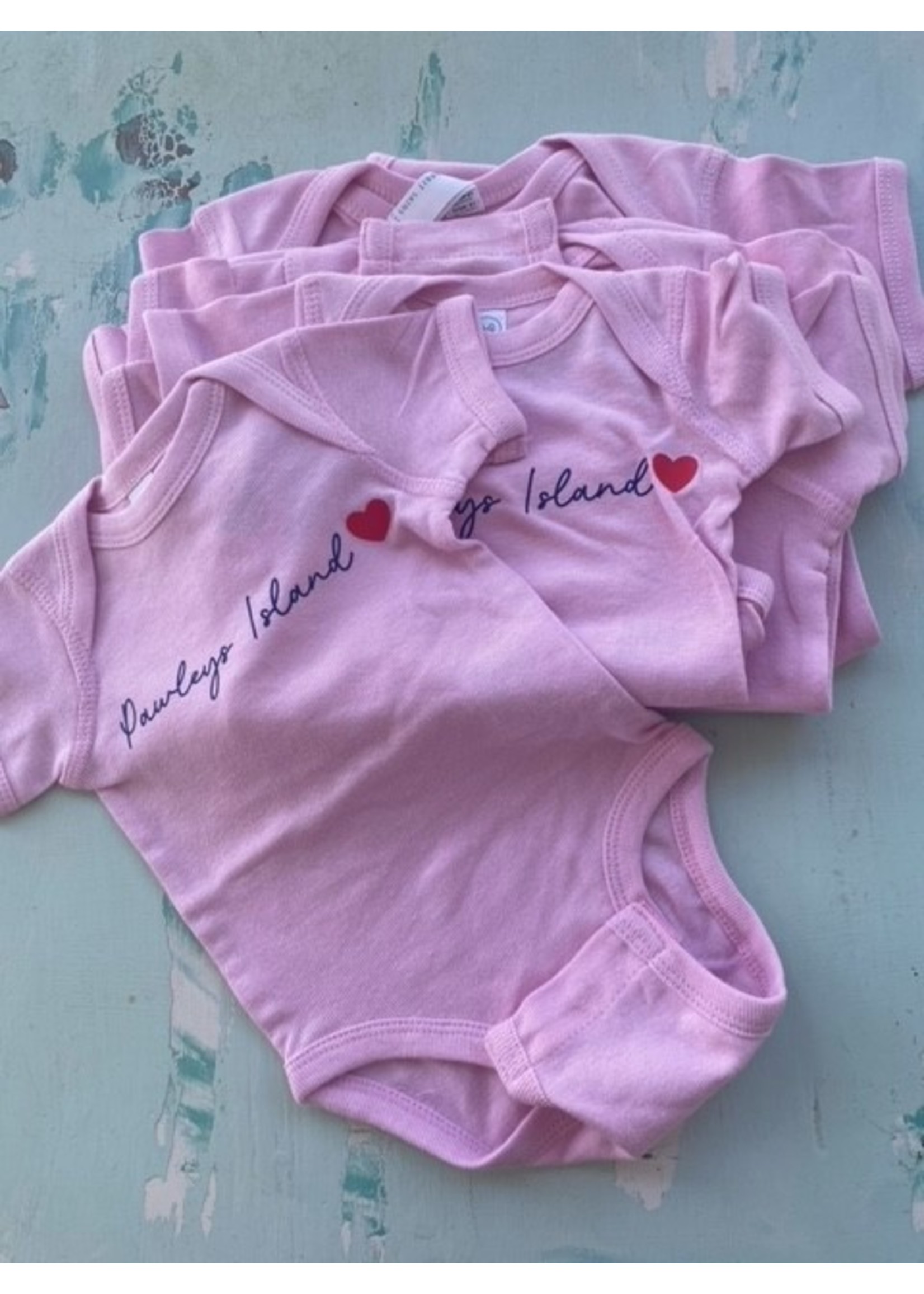 Town Pride PI Script Onesie w/Heart