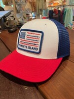 PI Contender Trucker White w/ Red and Royal