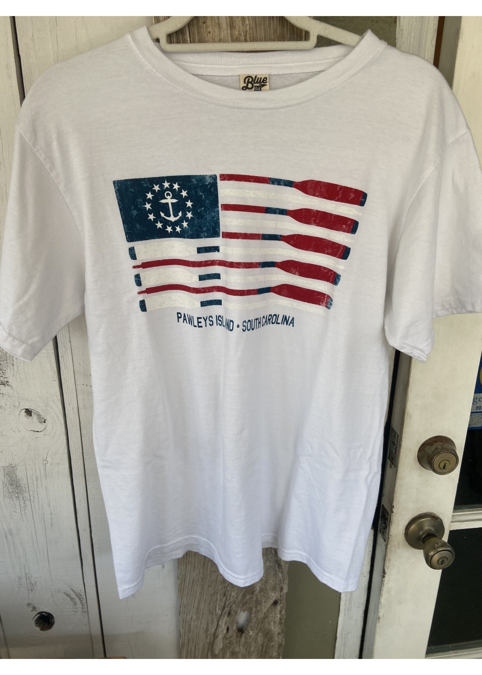 Pawleys Island Anchor/Oars Flag Tee