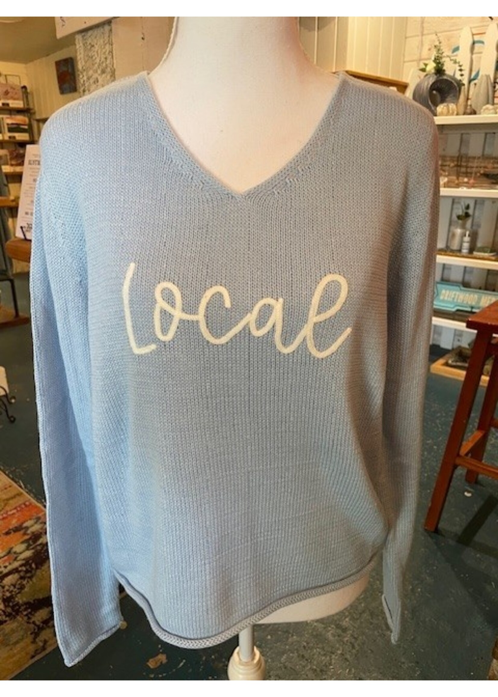 V-Neck Sweater w/Local