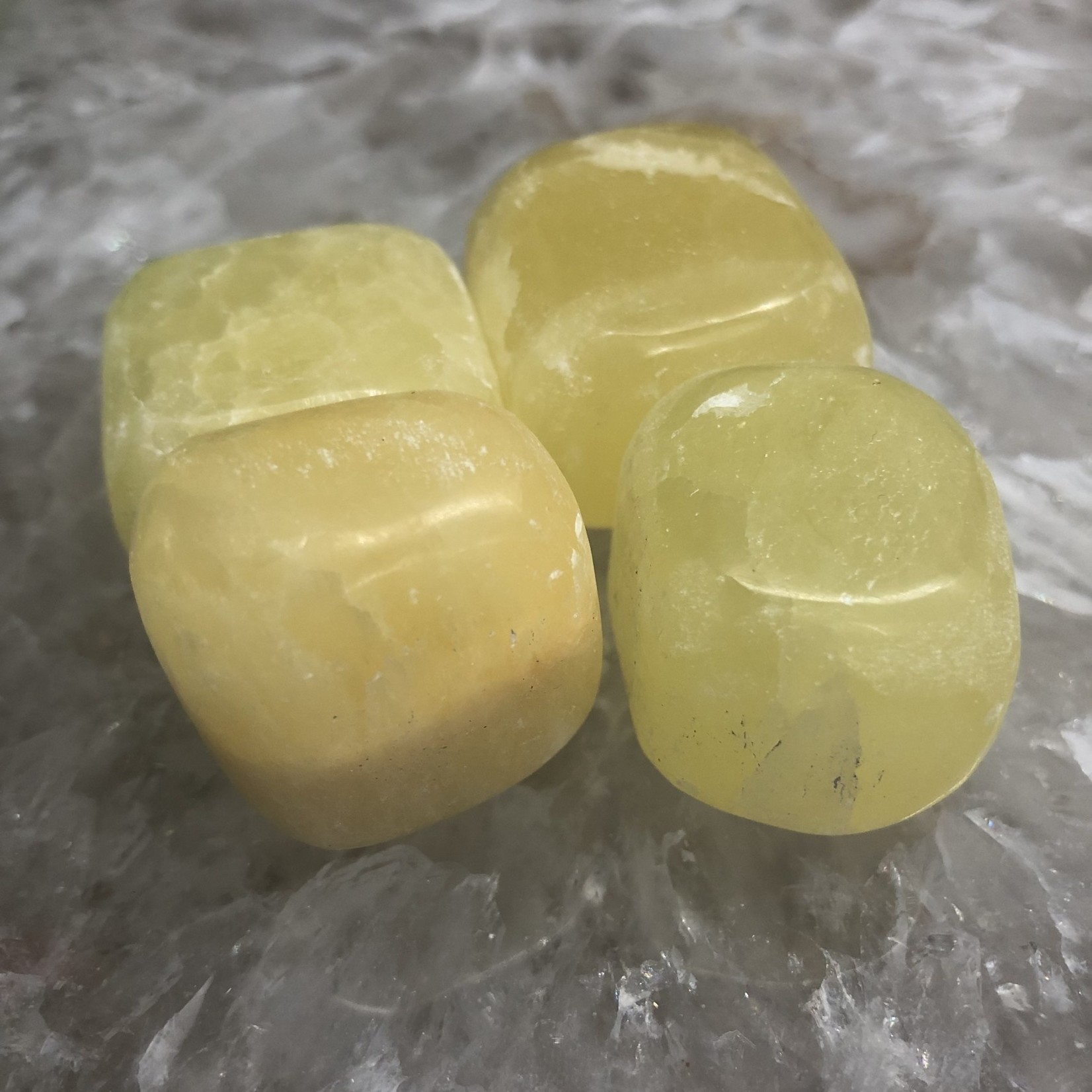 Yellow Calcite Tumbles