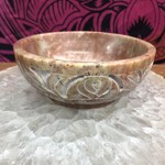 Soapstone Scrying & Smudge Bowl - Leaves - 5x2
