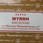 Satya Satya Incense Sticks - Myrrh - 15 Grams