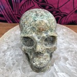Skull -  Ruby in Fuchsite - 3.5 Inches