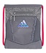 adidas adidas Rumble II Drawstring Sackpack - Heathered Gray / Pink
