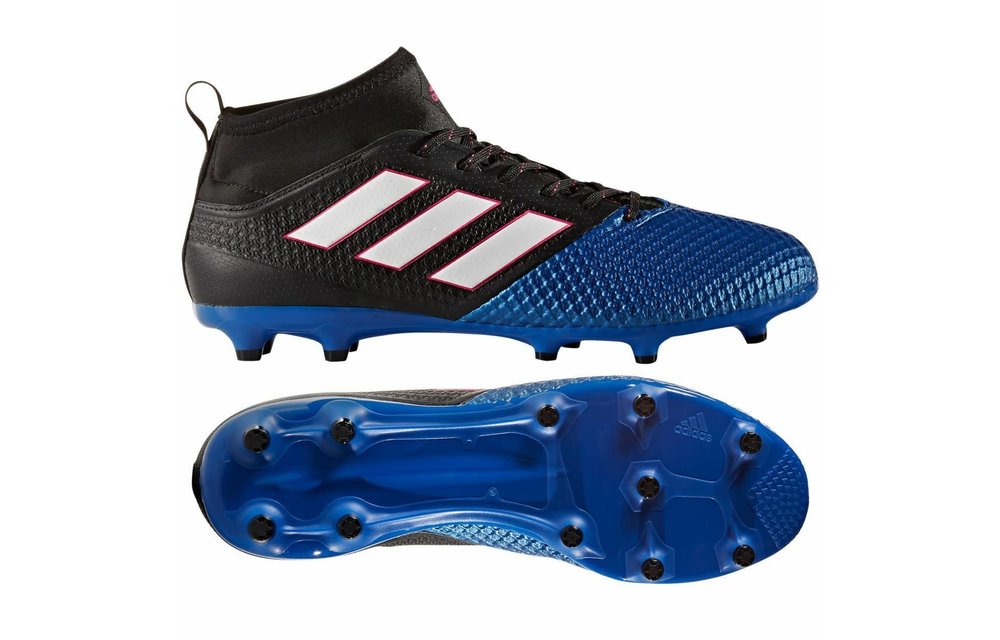 adidas Tango 17.3 FG Soccer Shoes - Black/Blue/White Soccerium