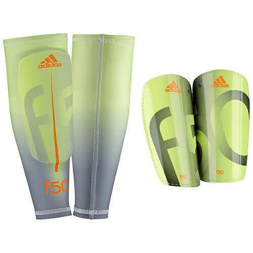 adidas NOCSAE Certified F50 ProLite 2013 2014 Shin Guard Slip Shield Green/Black