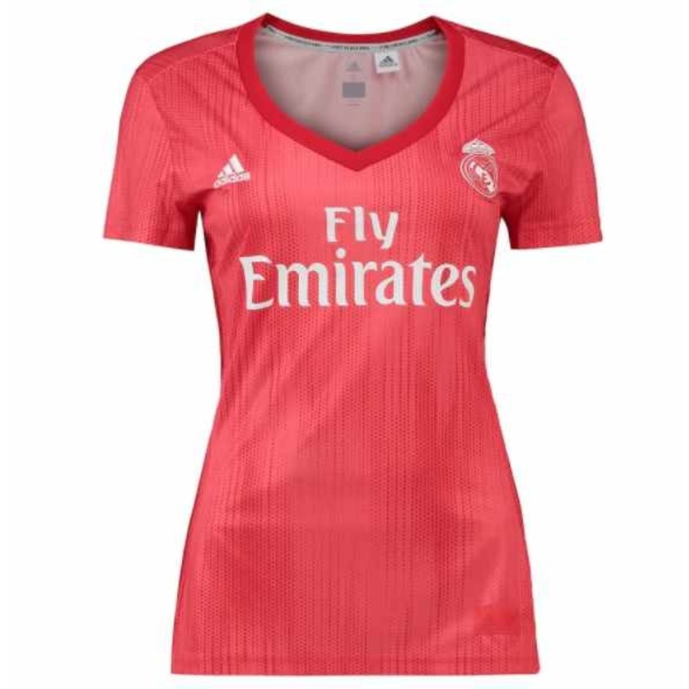 adidas Real Madrid 2018 - 19 Womens Third Jersey - Red - Soccerium