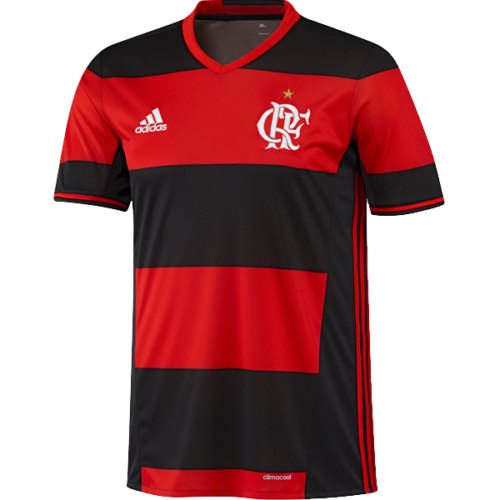 adidas CDR Flamengo 2016 - 2017 Home Soccer Jersey - Red/Black