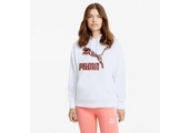 Puma Classics Graphics Women's Hoodie - White/Red/Coral