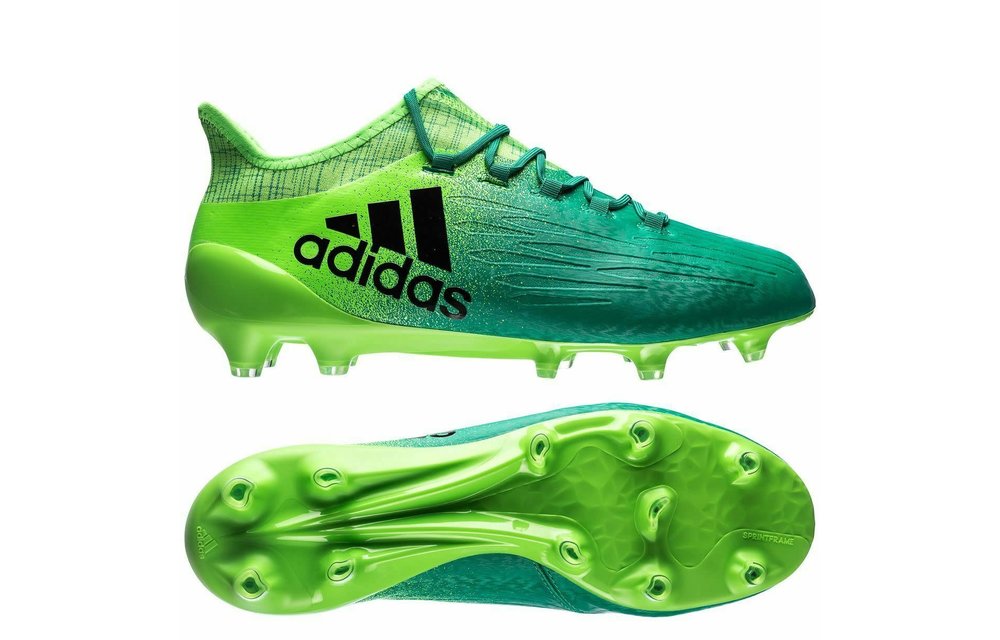 adidas 16.1 FG Soccer Shoes - Solar Green/Black -
