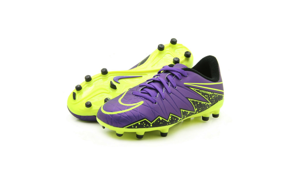 winnaar thuis Slip schoenen Nike Jr Hypervenom Phelon II FG Soccer Shoes - Neon/Purple - Soccerium