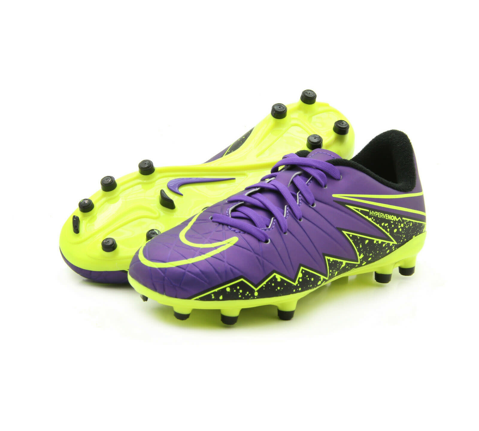 winnaar thuis Slip schoenen Nike Jr Hypervenom Phelon II FG Soccer Shoes - Neon/Purple - Soccerium