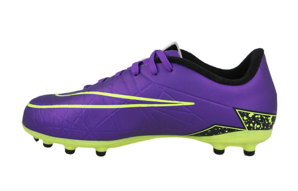 Nike Jr Hypervenom Phelon II FG Soccer Shoes - Neon/Purple - Soccerium