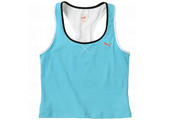Puma Women  Soccer Scirmmel Fitness Crop Top - Blue/White