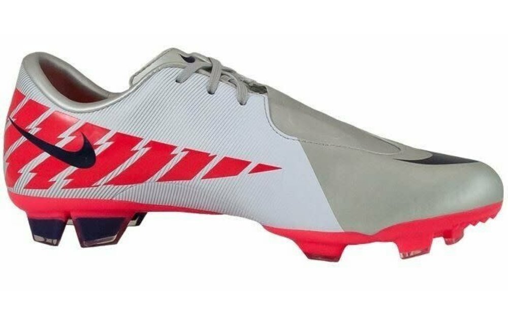 Nike Jr. Mercurial II FG Soccer Shoe - Granite/White/Solar -