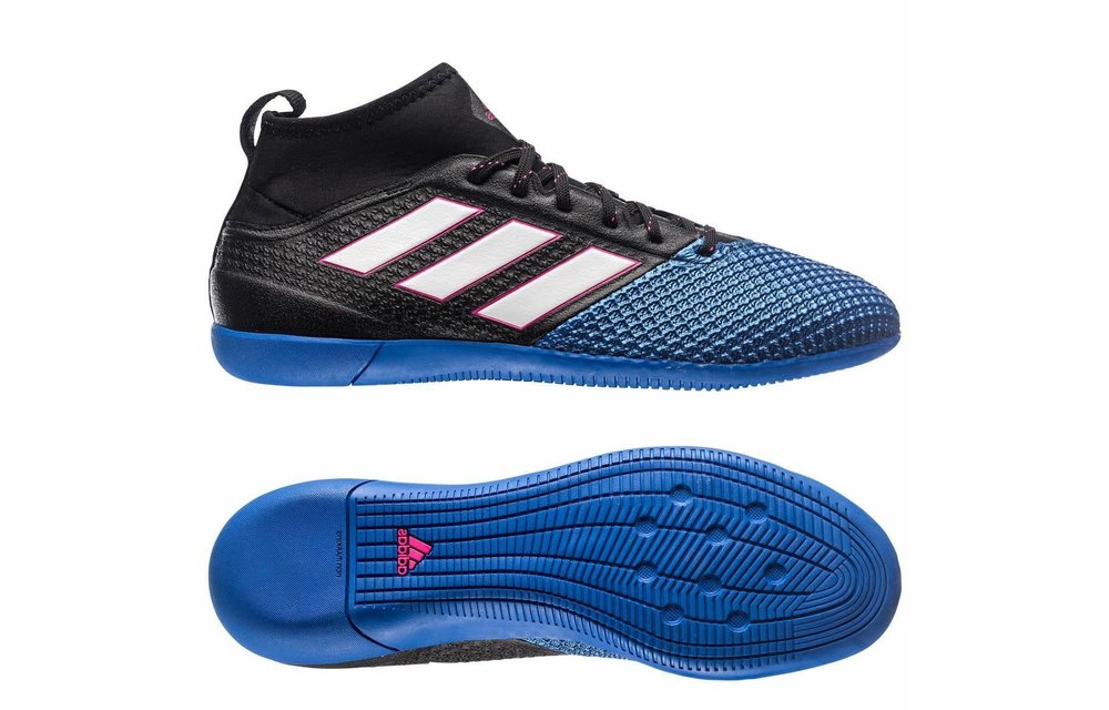 voltaje Comercio Facilitar adidas Jr Ace 17.3 Primemesh IN Indoor Soccer Shoe - Black / Blue -  Soccerium